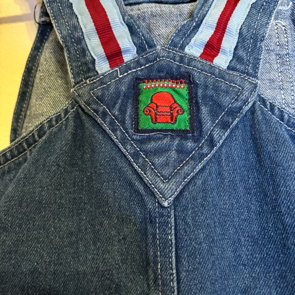 Vintage 2001 Blue’s Clues Denim Shortalls Kids 4T - Picture 6 of 8
